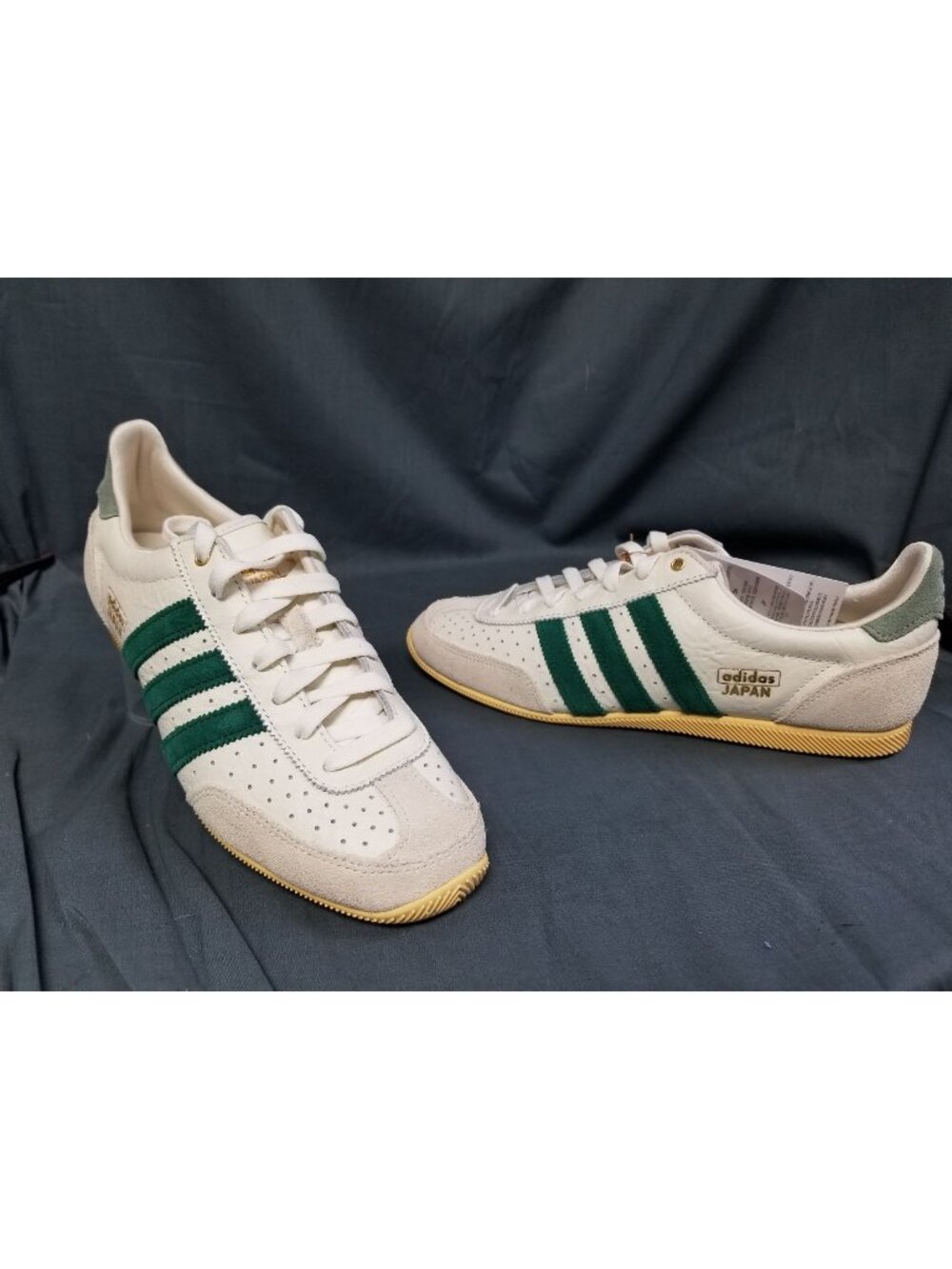 Adidas Japan Off White Collegiate Green JI2663 Women's Size 8 NEW NO BOX!